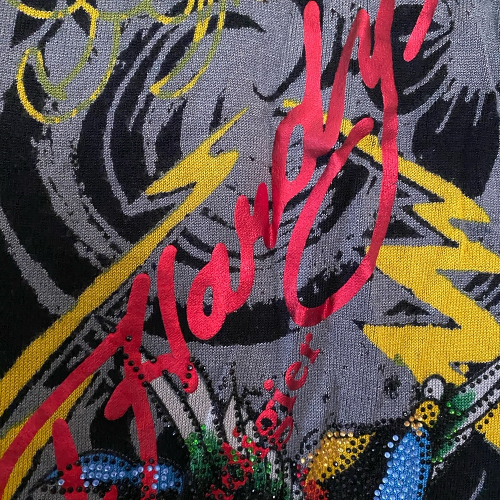Ed Hardy Black Tank with Gold Accents - Picture 5 of 6